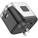 Изображение Сетевое ЗУ Hoco AC5 Level dual Black (6931474778284) 2* USB-A, 2.4А, Universal Travel Adapter #6 Фото Сетевое ЗУ Hoco AC5 Level dual Black (6931474778284) 2* USB-A, 2.4А, Universal Travel Adapter #6