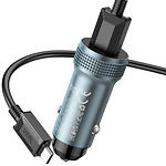 Фото Автомобильное ЗУ Hoco Z49A Gray (6931474795717) USB-A,18W QC3.0 + кабель Micro-USB #3