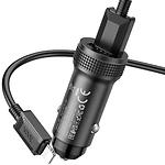Фото Автомобильное ЗУ Hoco Z49 Black (6931474795625) 2*USB-A,12W + кабель Lightning #2