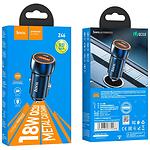 Фото Автомобильное ЗУ Hoco Z46 Blue (6931474770288) USB-A, 18W, QC3.0 #4