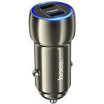 Изображение Автомобильное ЗУ Hoco Z48 Gray (6931474795014) 2*USB-C, 40W, 20W PD + кабель Lightning #1 Фото Автомобильное ЗУ Hoco Z48 Gray (6931474795014) 2*USB-C, 40W, 20W PD + кабель Lightning #1