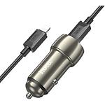 Изображение Автомобильное ЗУ Hoco Z48 Gray (6931474795014) 2*USB-C, 40W, 20W PD + кабель Lightning #2 Фото Автомобильное ЗУ Hoco Z48 Gray (6931474795014) 2*USB-C, 40W, 20W PD + кабель Lightning #2