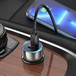 Изображение Автомобильное ЗУ Hoco Z48 Gray (6931474795014) 2*USB-C, 40W, 20W PD + кабель Lightning #3 Фото Автомобильное ЗУ Hoco Z48 Gray (6931474795014) 2*USB-C, 40W, 20W PD + кабель Lightning #3