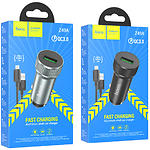 Изображение Автомобильное ЗУ Hoco Z49A Black (6931474795700) USB-A,18W QC3.0 + кабель Micro-USB #4 Фото Автомобильное ЗУ Hoco Z49A Black (6931474795700) USB-A,18W QC3.0 + кабель Micro-USB #4