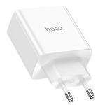 Фото Сетевое ЗУ Hoco C108A Leader White (6931474784438) 2* USB-C , PD 35W #4