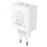 Фото Сетевое ЗУ Hoco C108A Leader White (6931474784438) 2* USB-C , PD 35W #5