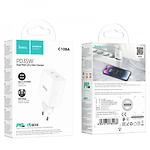 Фото Сетевое ЗУ Hoco C108A Leader White (6931474784438) 2* USB-C , PD 35W #6