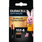 Изображение Батарейка DURACELL LR03 (AAA) Optimum (5015596) блистер 4шт Фото Батарейка DURACELL LR03 (AAA) Optimum (5015596) блистер 4шт