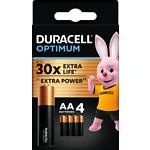 Изображение Батарейка DURACELL LR06 Optimum AA (5015595) блистер 4шт Фото Батарейка DURACELL LR06 Optimum AA (5015595) блистер 4шт
