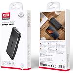 Изображение Внешний аккумулятор Power Bank XO PB301 Black, 10000mAh, 2*USB, 2A #1 Фото Внешний аккумулятор Power Bank XO PB301 Black, 10000mAh, 2*USB, 2A #1