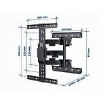 Изображение Настенное крепление Gembird WM-65ST-01 для 32 - 65” (до 37 кг) VESA 400 x 400 мм #1 Фото Настенное крепление Gembird WM-65ST-01 для 32 - 65” (до 37 кг) VESA 400 x 400 мм #1