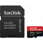 фото microSD XC 256 GB SanDisk Extreme Pro UHS-I U3 A2 C10 V30 (SDSQXCD-256G-GN6MA) з перехідником SD