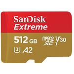 Фото microSD XC 512 GB SanDisk Extreme C10 UHS-I U3 V30 (SDSQXAV-512G-GN6MA) SD адаптер, R160/W90