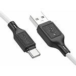 Фото Кабель HOCO X90 White (6931474788450) USB/Type-C, 1м, 3A, silicone #1