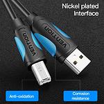 Фото Кабель Vention (VAS-A16-B200), 2м, black, USB AM/BM, для принтера #3