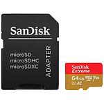 Фото microSD XC 64GB SanDisk Extreme A2 V30 C10 UHS-I U3 (SDSQXAH-064G-GN6AA) SD адаптер, 170/80 MB/s