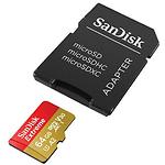 Фото microSD XC 64GB SanDisk Extreme A2 V30 C10 UHS-I U3 (SDSQXAH-064G-GN6AA) SD адаптер, 170/80 MB/s #1