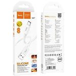 Изображение Кабель HOCO X87 White (6931474783226) USB/Micro-USB, 1м, 2.4A, silicone #2 Фото Кабель HOCO X87 White (6931474783226) USB/Micro-USB, 1м, 2.4A, silicone #2