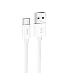 Фото Кабель HOCO X87 White (6931474783240) USB/Type-C, 1м, 3A, silicone