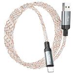 Фото Кабель HOCO U112 Gray (6931474788801) USB/Lightning, 1м, 2.4A, RGB Led, ПВХ+aluminium #5