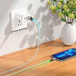 Фото Кабель HOCO U112 Gray (6931474788801) USB/Lightning, 1м, 2.4A, RGB Led, ПВХ+aluminium #7