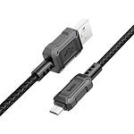 Фото Кабель HOCO X94 Black (6931474794260) USB/Micro-USB, 1м, 2.4A, 20W, nylon+TPE #1