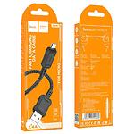 Фото Кабель HOCO X94 Black (6931474794260) USB/Micro-USB, 1м, 2.4A, 20W, nylon+TPE #3