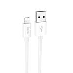 Фото Кабель HOCO X87 White (6931474783202) USB/Lightning, 1м, 2.4A, silicone