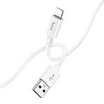 Фото Кабель HOCO X87 White (6931474783202) USB/Lightning, 1м, 2.4A, silicone #1
