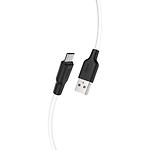 Фото Кабель HOCO X21 Plus Black-White (6931474713834) USB/Micro-USB, 2м, 2.4A, silicone