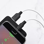 Фото Кабель HOCO X21 Plus Black-White (6931474713834) USB/Micro-USB, 2м, 2.4A, silicone #2