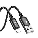 Фото Кабель HOCO X91 Black (6931474788702) USB/Lightning, 3м, 2.4A, nylon+TPE+aluminium #2