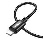 Фото Кабель HOCO X91 Black (6931474788702) USB/Lightning, 3м, 2.4A, nylon+TPE+aluminium #3