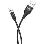 Фото Кабель HOCO U76 Black (6931474716712) USB/Micro-USB, 1.2м, 2A, TPE+nylon, magnetic #1