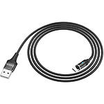 Фото Кабель HOCO U76 Black (6931474716712) USB/Micro-USB, 1.2м, 2A, TPE+nylon, magnetic #3