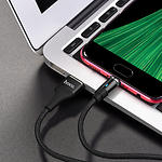 Фото Кабель HOCO U76 Black (6931474716712) USB/Micro-USB, 1.2м, 2A, TPE+nylon, magnetic #7
