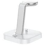 Изображение Беспроводное Wireless ЗУ HOCO CW43 Graceful 3-in-1 White (6931474784759) Холдер,15W,кабель Lightning Фото Беспроводное Wireless ЗУ HOCO CW43 Graceful 3-in-1 White (6931474784759) Холдер,15W,кабель Lightning