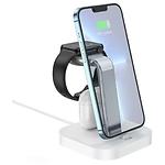 Изображение Беспроводное Wireless ЗУ HOCO CW43 Graceful 3-in-1 White (6931474784759) Холдер,15W,кабель Lightning #1 Фото Беспроводное Wireless ЗУ HOCO CW43 Graceful 3-in-1 White (6931474784759) Холдер,15W,кабель Lightning #1