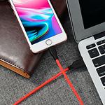 Фото Кабель HOCO X21 Plus Black-Red (6931474713797) USB/Lightning, 2м, 2.4A, silicone #2