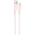 Фото Кабель HOCO X97 Pink (6931474799869) USB/Micro-USB, 1м, 2.4A, 20W, silicone+ABS+alum