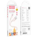 Фото Кабель HOCO X97 Pink (6931474799869) USB/Micro-USB, 1м, 2.4A, 20W, silicone+ABS+alum #1
