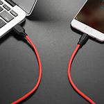 Фото Кабель HOCO X21 Plus Black-Red (6931474713841) USB/Micro-USB, 2м, 2.4A, silicone #1