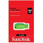Фото USB Flash 64Gb SanDisk Cruzer Blade Green (SDCZ50C-064G-B35GE) #1