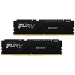 Изображение DDR-5 2шт x 32GB 4800МГц Kingston FURY Beast Black (KF548C38BBK2-64) Фото DDR-5 2шт x 32GB 4800МГц Kingston FURY Beast Black (KF548C38BBK2-64)