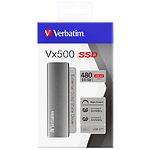 Фото SSD Verbatim Vx500 480Gb External USB 3.2 GEN 2 USB-A + USB-C (47443) 500/440MB/sec
