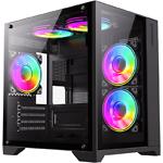 Изображение Корпус GAMEMAX Infinity Mini Black, без БП #1 Фото Корпус GAMEMAX Infinity Mini Black, без БП #1