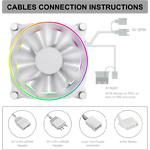 Изображение Вентилятор 120мм GAMEMAX GMX-12-DBB-WT Dual Ring Big bowl ARGB White #9 Фото Вентилятор 120мм GAMEMAX GMX-12-DBB-WT Dual Ring Big bowl ARGB White #9