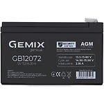 Изображение Аккумулятор к UPS 12В 7.2Ач Gemix GB12072 Фото Аккумулятор к UPS 12В 7.2Ач Gemix GB12072