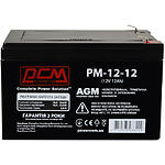 Аккумулятор для ИБП Powercom PM-12-12.0, AGM 12В 12Ач - фото