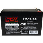 Аккумулятор для ИБП Powercom PM-12-7.0, AGM 12В 7Ач - фото